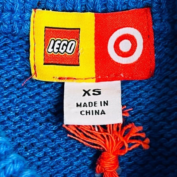 Lego Collection Target Women's Sweater Size XS Blue Dot Pattern Pullover  NWT - Picture 10 of 12